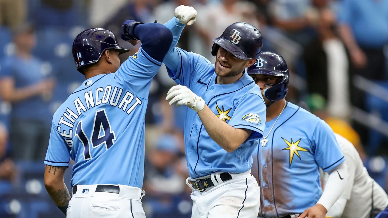 Rays rout A's for 3rd straight sweep to start '23