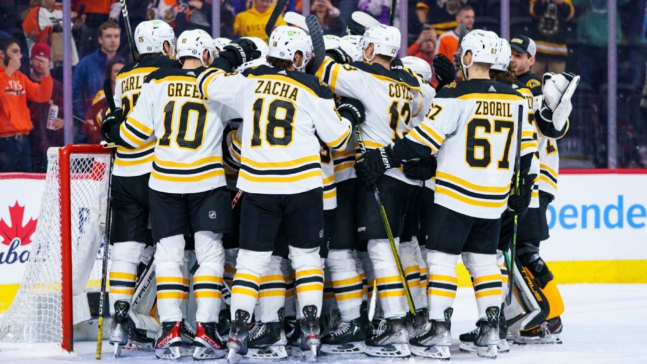 The 2022-23 Bruins become the first NHL team to hit impressive record