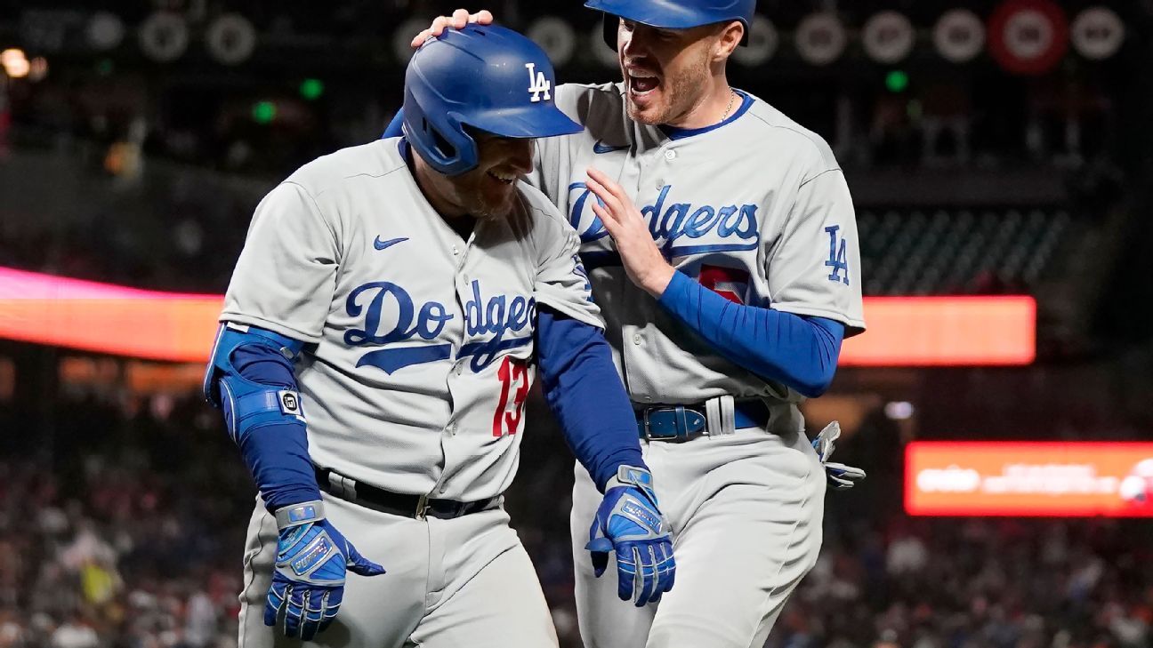 Betts, Freeman power Dodgers past Giants again, 9-1