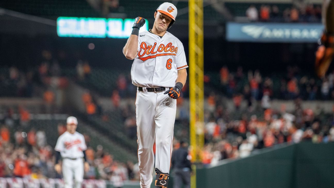 Mountcastle rips A's with O's record-tying 9 RBIs