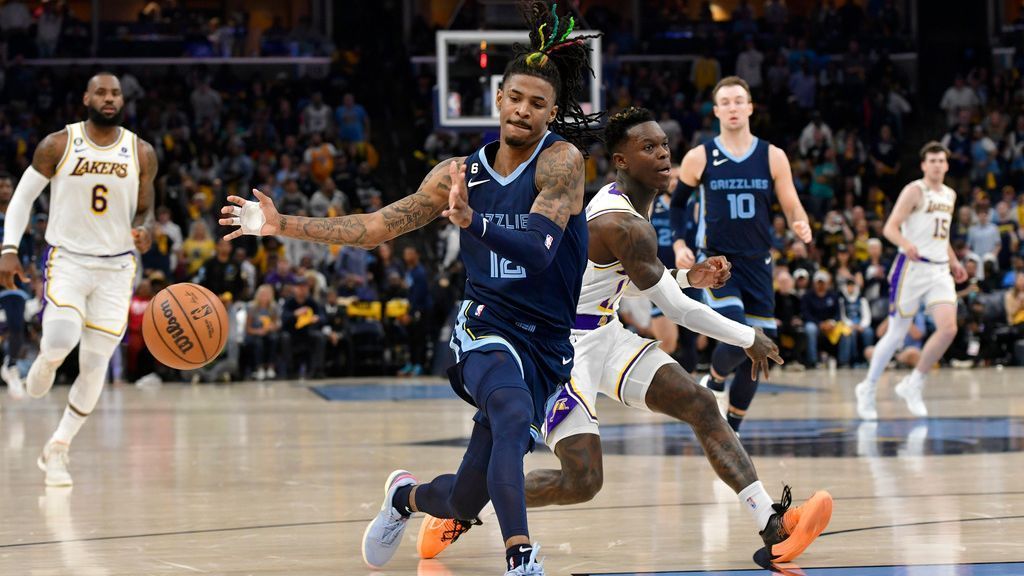 Los Grizzlies perdieron a Za Morant (brazo) en la derrota del Juego 1 ante los Lakers