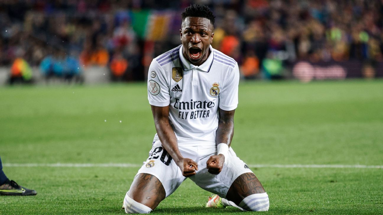 Champions: Vini Jr. decide mais da metade dos jogos do Real Madrid