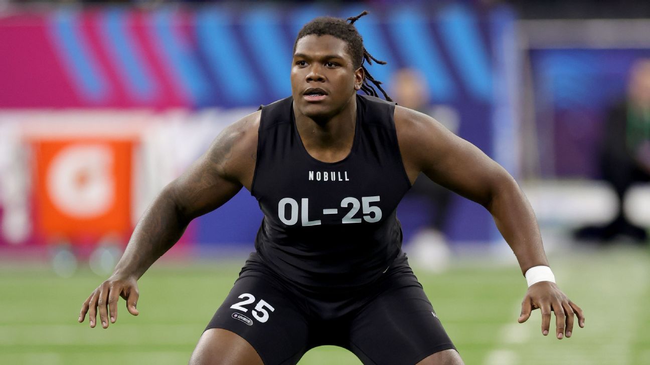 Steelers refuerzan su línea ofensiva con Broderick Jones ESPN