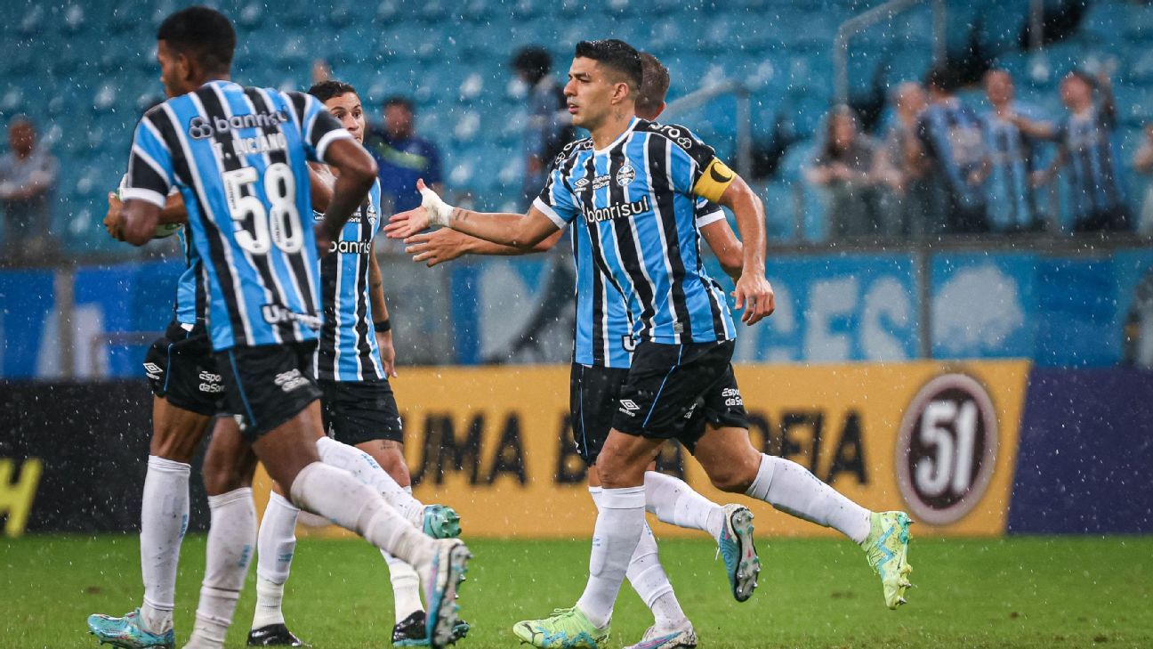 Grêmio e Red Bull Bragantino empatam em jogo com 2 viradas pelo Brasileirão ESPN