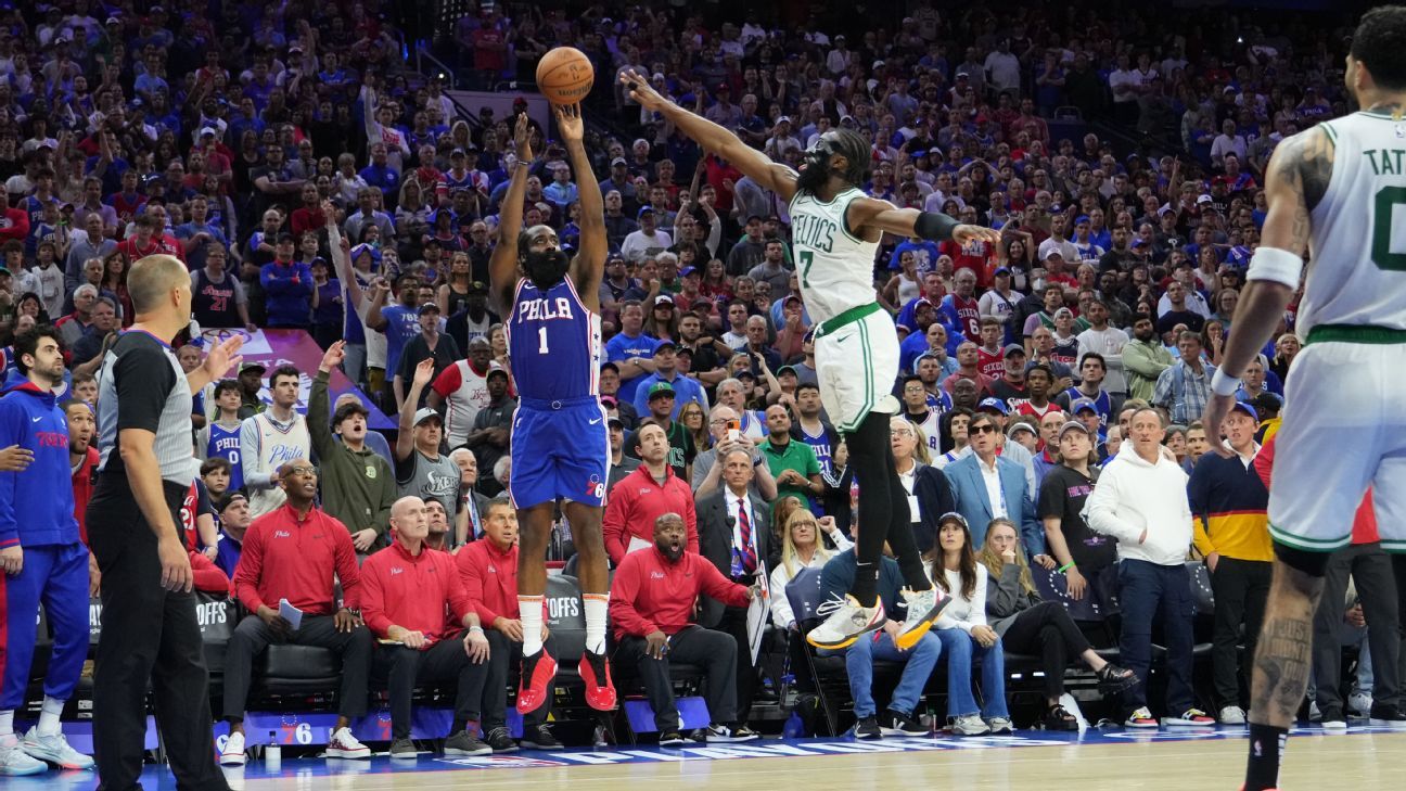 James Harden drops 42 points to lift 76ers over Celtics in Game 4