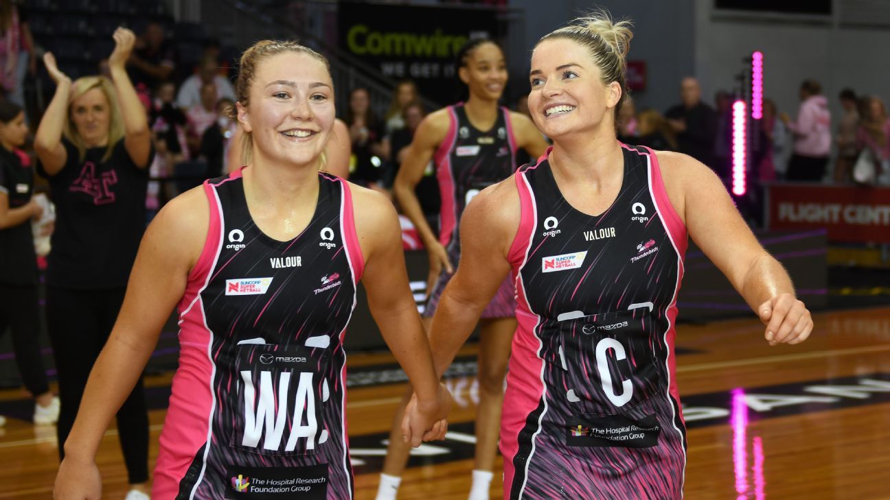 Injury-hit Thunderbirds belt Firebirds in Super Netball - ESPN