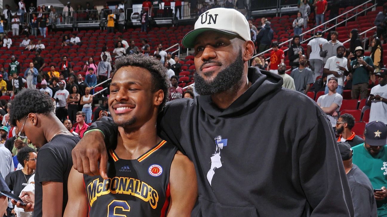 Lakers seleciona Bronny James na segunda rodada do draft da NBA