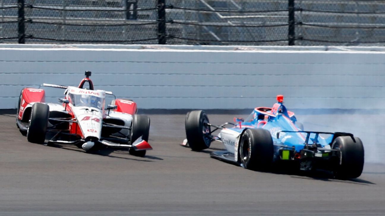 Wilson brak een wervel bij een ongeval tijdens de Indy 500-training