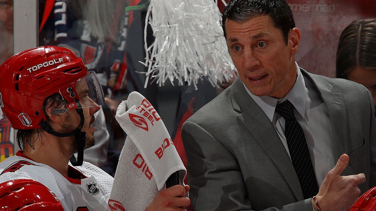 Rod Brind'Amour named finalist for NHL Coach of the Year