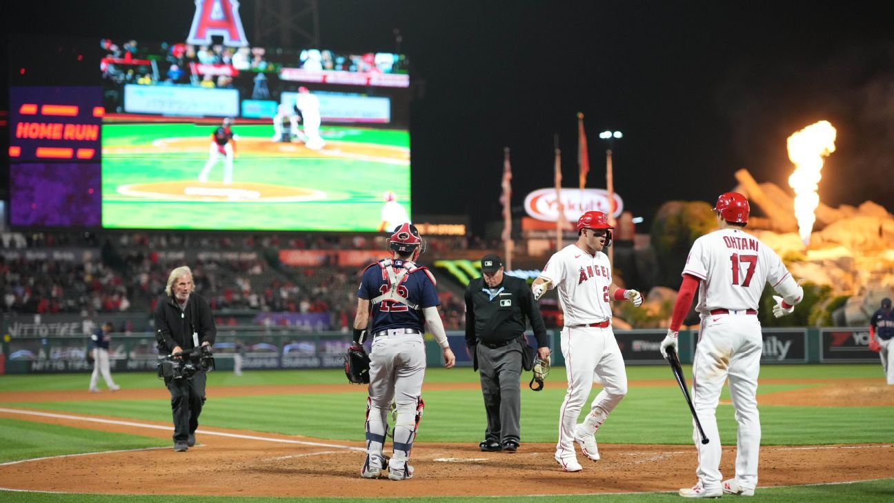 Angels star Mike Trout's grand slam caught in the 'Trout Net