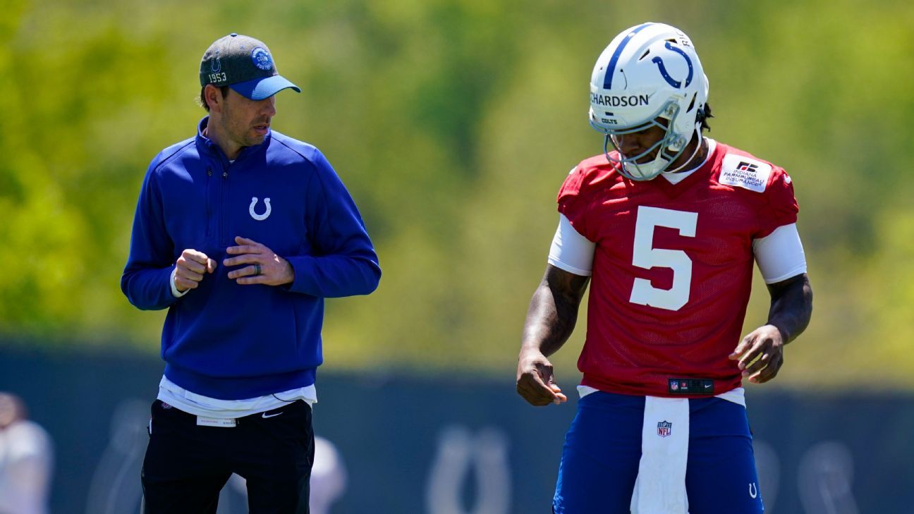 Colts rookie QB Anthony Richardson misses practice following nose