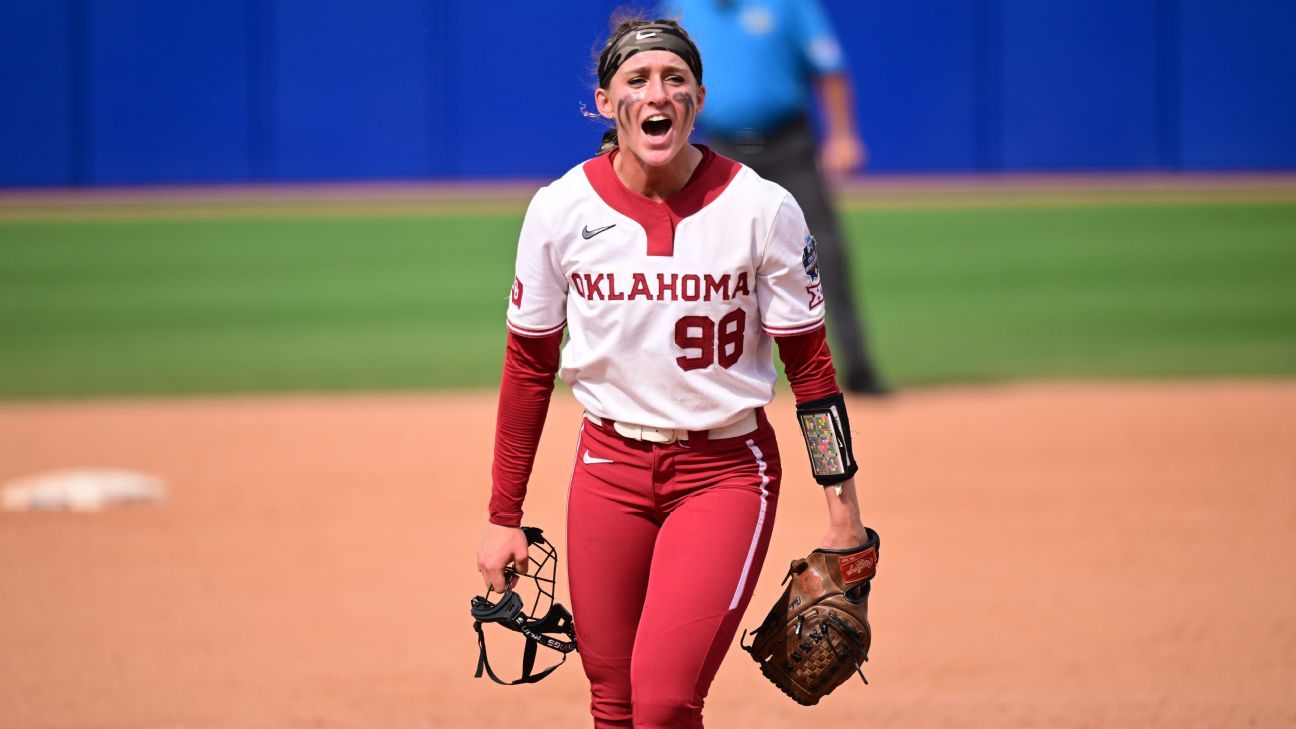 Oklahoma softball ace Jordy Bahl leaving Sooners to 'return home' ESPN