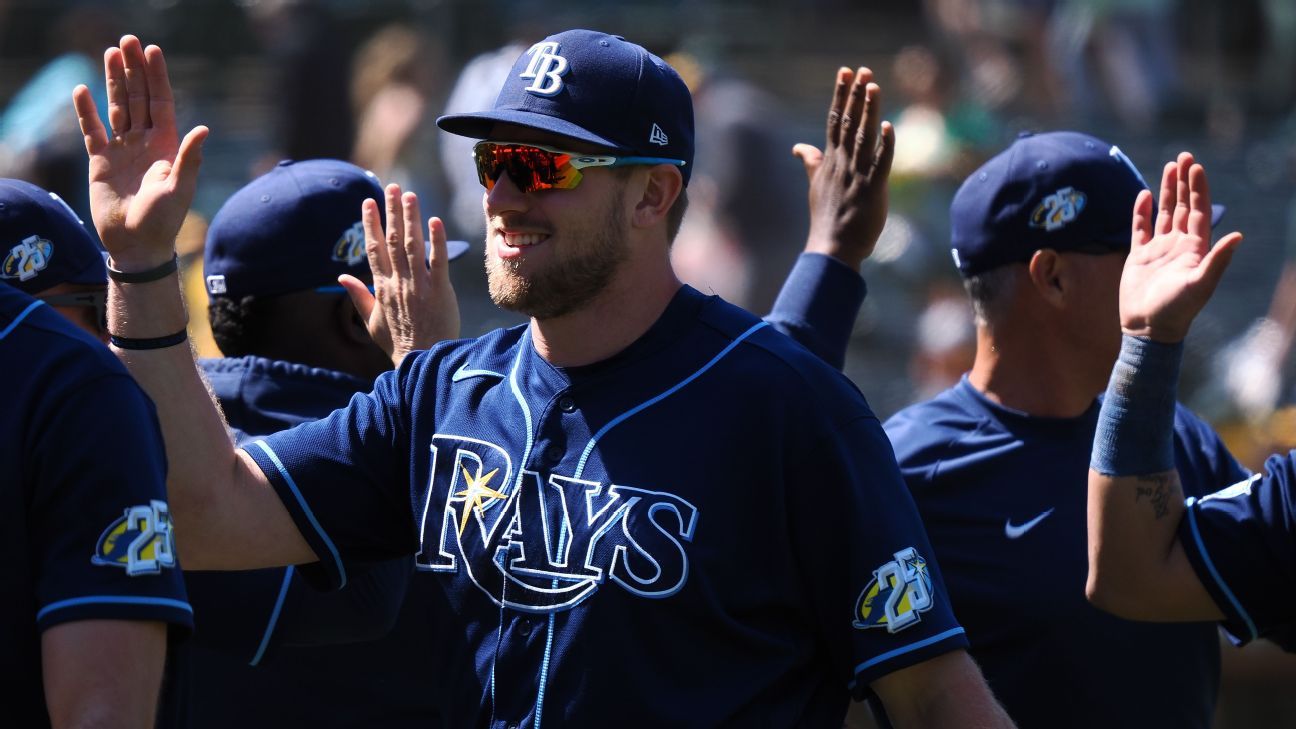 Luke Raley homer lifts Rays to 50th win