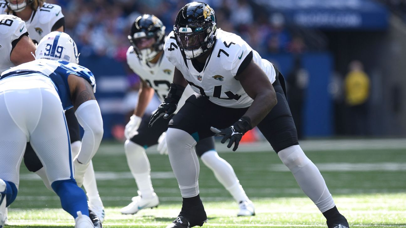 Jags getting LT Cam Robinson back from 4-game suspension for  performance-enhancers 