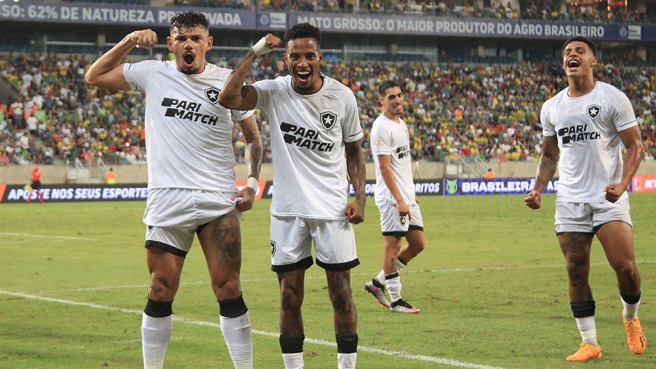 Botafogo vence Cuiabá e abre vantagem na liderança do Brasileirão ESPN