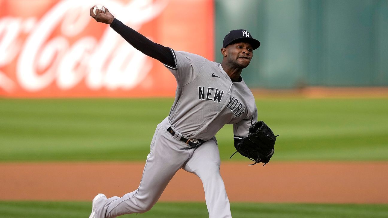 Yankees' Domingo German pitches perfect game vs. Oakland A's