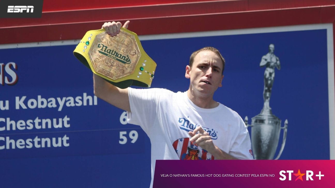 Os incríveis recorde de Joey Chestnut, o 'rei do hot dog' - ESPN