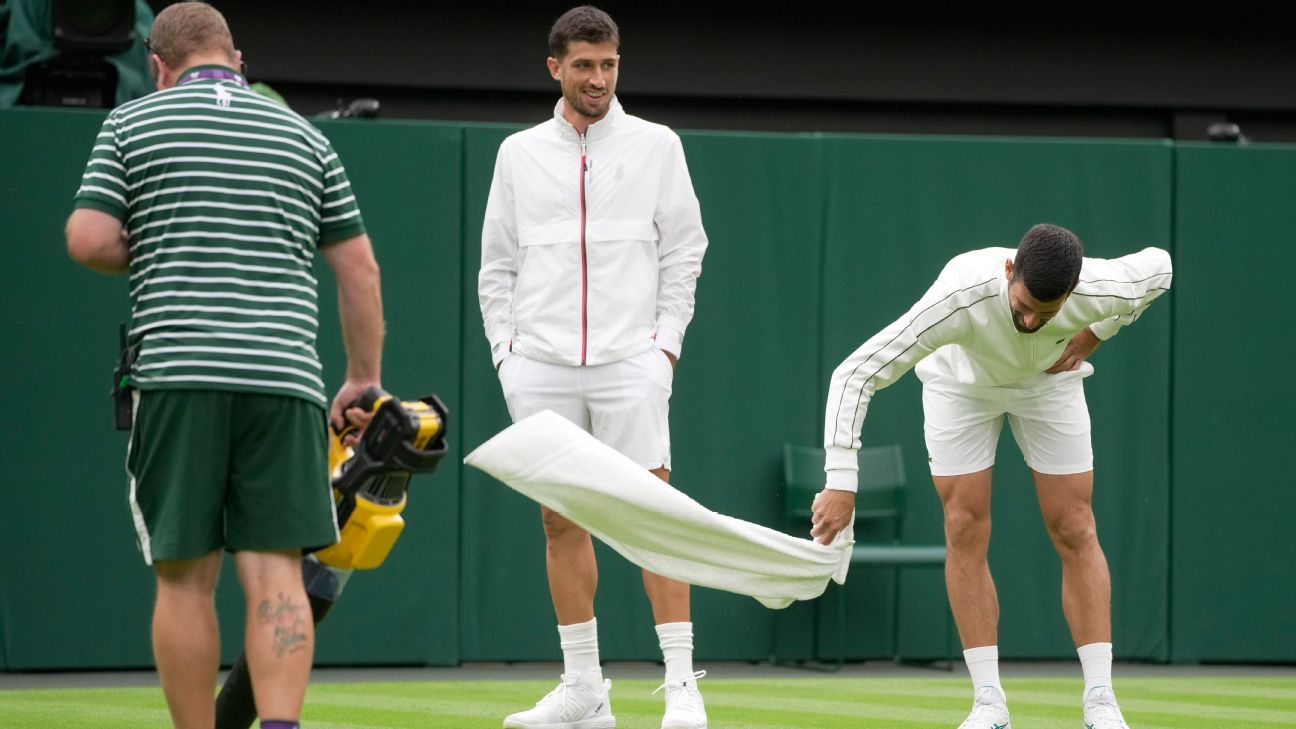 Wimbledon officials defend roof policy after 80min. rain delay ESPN