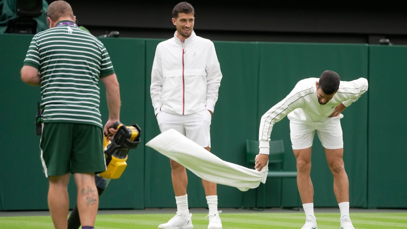 Wimbledon officials defend roof policy after 80min. rain delay ESPN