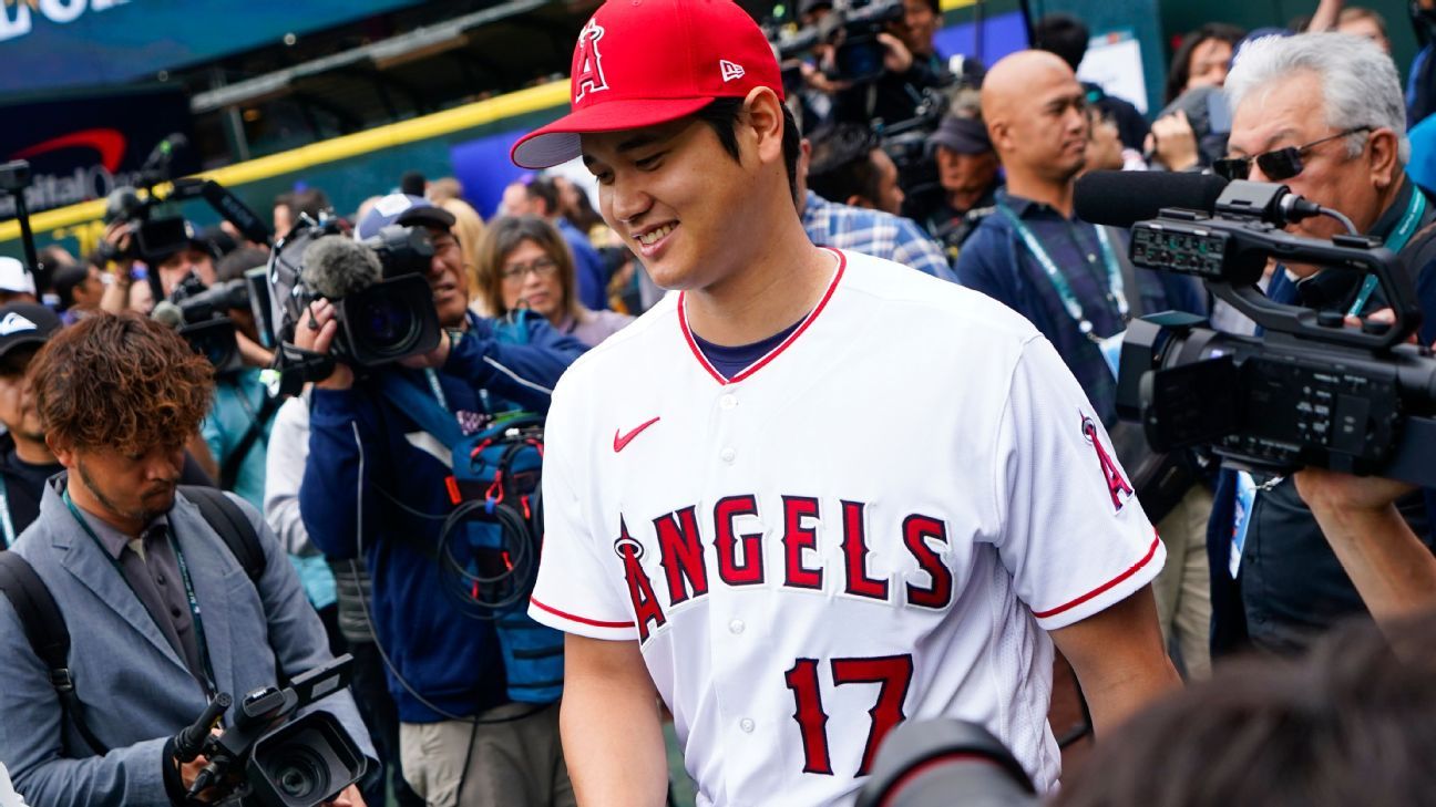 Shohei Ohtani 2021 AL MVP t shirt Angeles Stadium Give away New