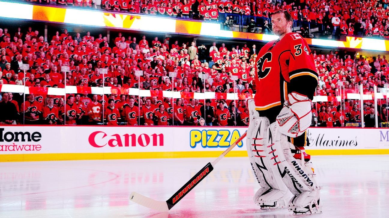Flames to retire former goalie Kiprusoff's No. 34