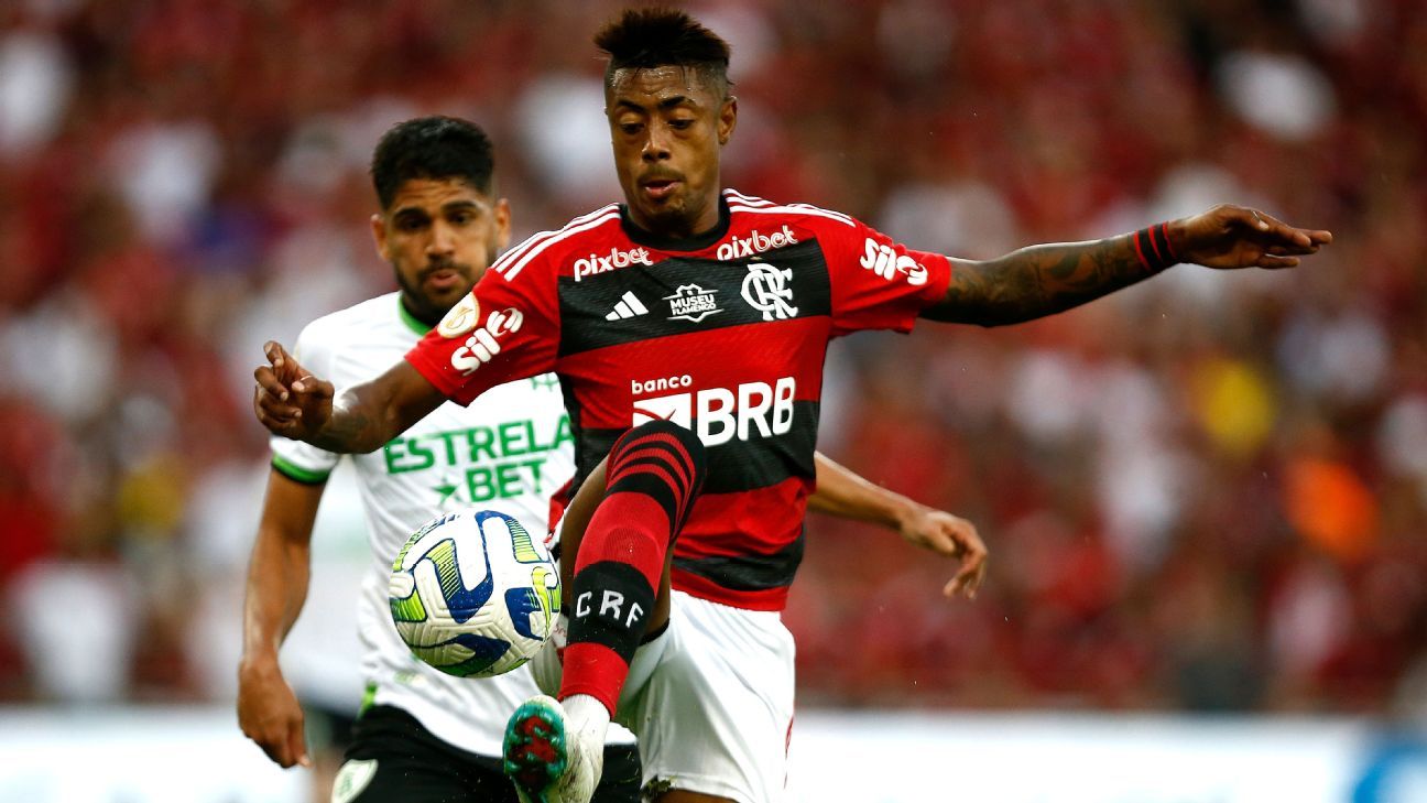 Bruno Henrique ataca América após empate do Flamengo: 'Se jogassem assim contra todos, não estavam lá embaixo'