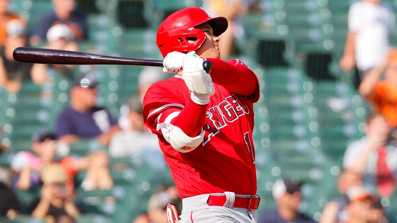 Shohei Ohtani crushes one of MLB's hardest-hit HRs on 4-hit night, picks up  win on the mound