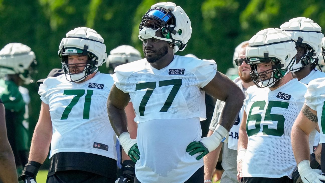 Jets' Mekhi Becton to start at right tackle in preseason game