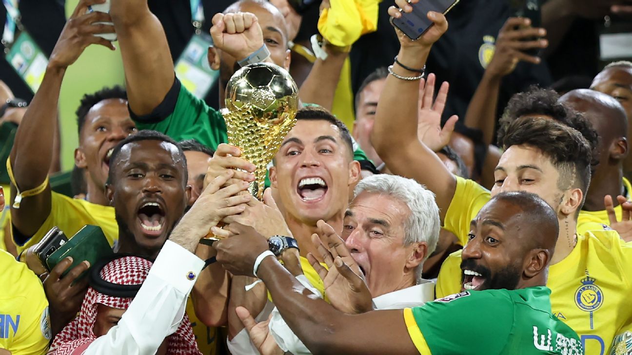 Ronaldo Secures First Title at Al Nassr with a Spectacular Double in the Final