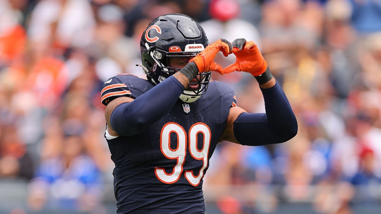 Trevis Gipson named Bears' most improved player of 2021 season