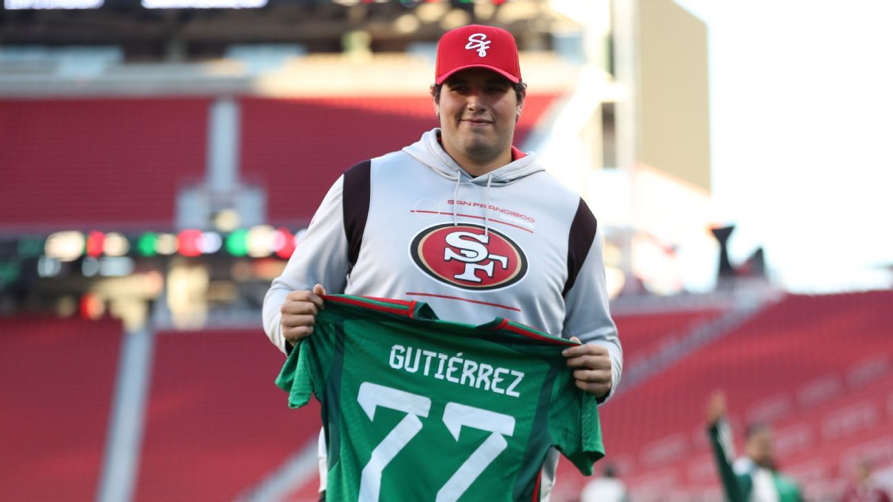 Mexican lineman Alfredo Gutiérrez marveling at his 49ers' education, Bay  Area support – The Mercury News