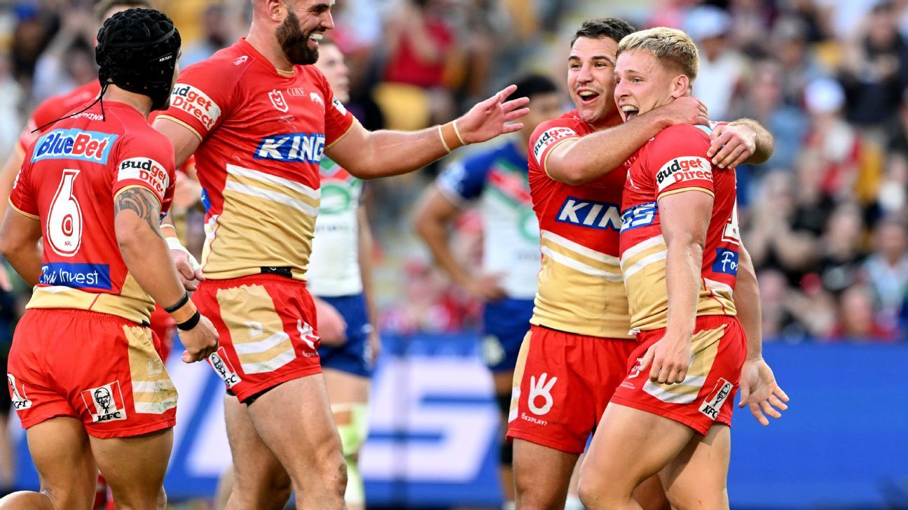 NRL Round 27 Dazzling Dolphins consign Warriors to fourth on ladder ESPN