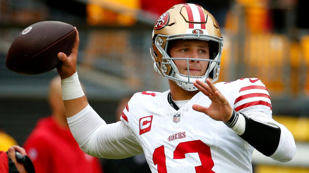 Brock Purdy hits Brandon Aiyuk with pair of first-half 49ers touchdown passes-ZoomTech News