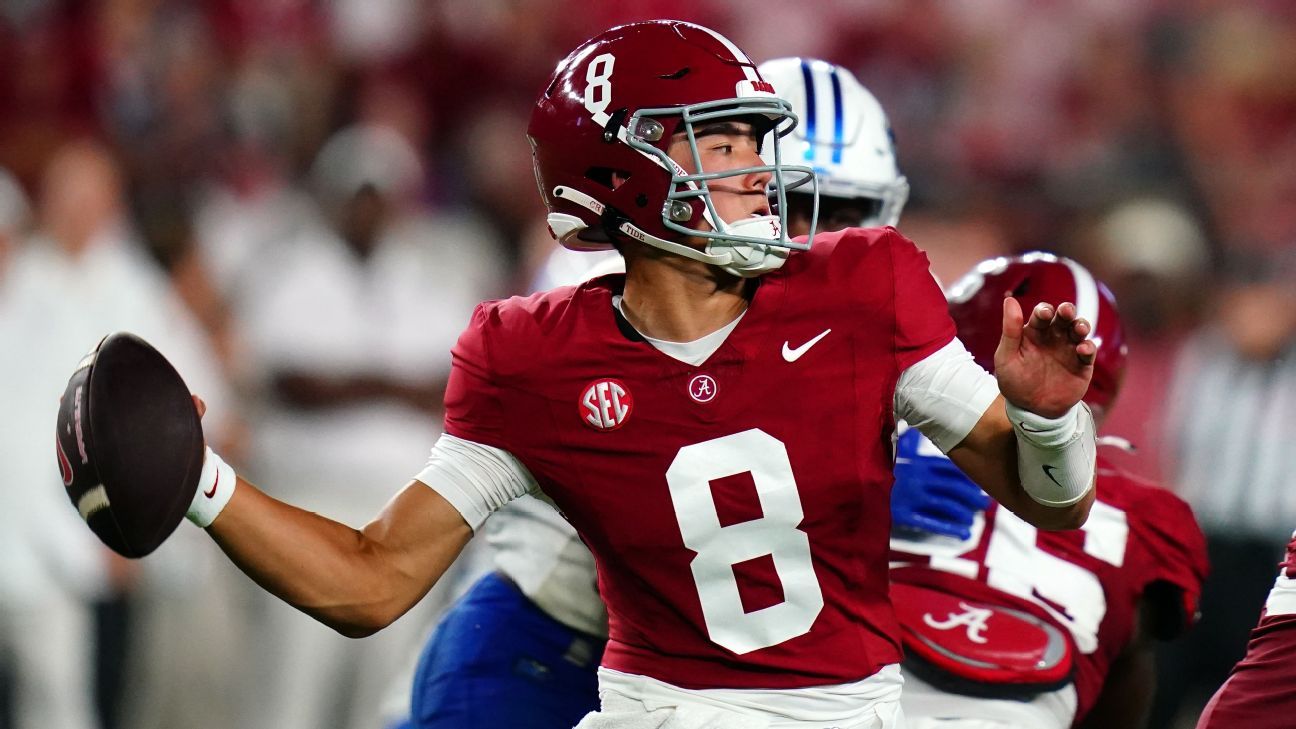 247 Sports currently projecting Alabama to miss out on the CFP in 2023