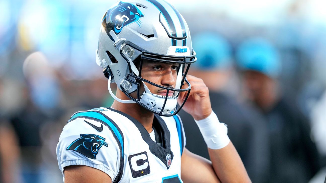 Reich: Panthers QB Bryce Young on track to play Sunday vs Vikings