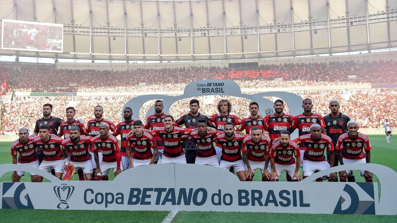 Flamengo encerra preparação para encarar o Bahia sem Arrascaeta e com interino