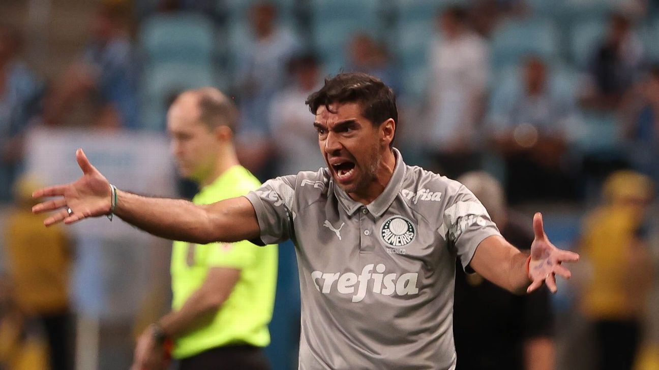 Abrafut promete denunciar Abel Ferreira após polêmica em Grêmio x Palmeiras: 