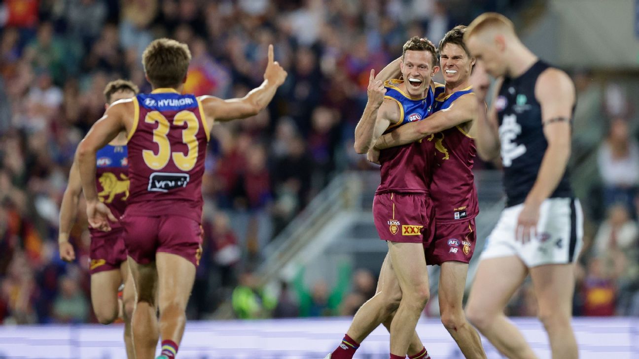 AFL Preliminary Final Brisbane Lions survive Carlton blitz to book AFL