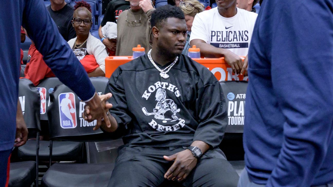 Zion Williamson sets NBA record in jersey, T-shirt sales in five