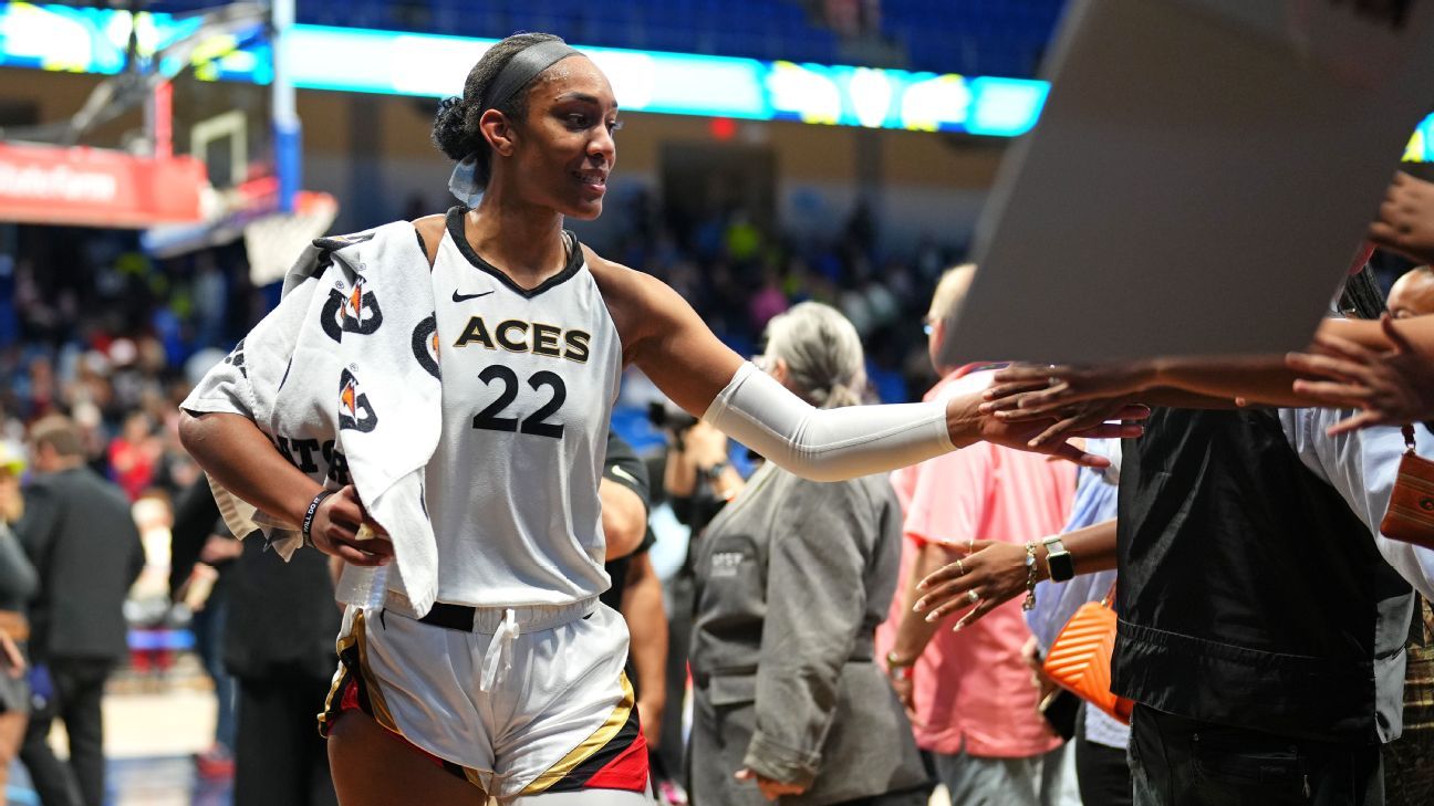Aces retornam às finais da WNBA com vitória ‘feia’ sobre Wings
