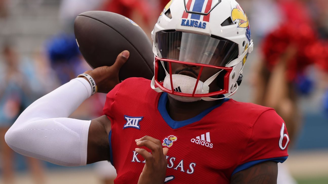 Kansas QB Jalon Daniels, the preseason Big 12 offensive player of the year,  to start opener