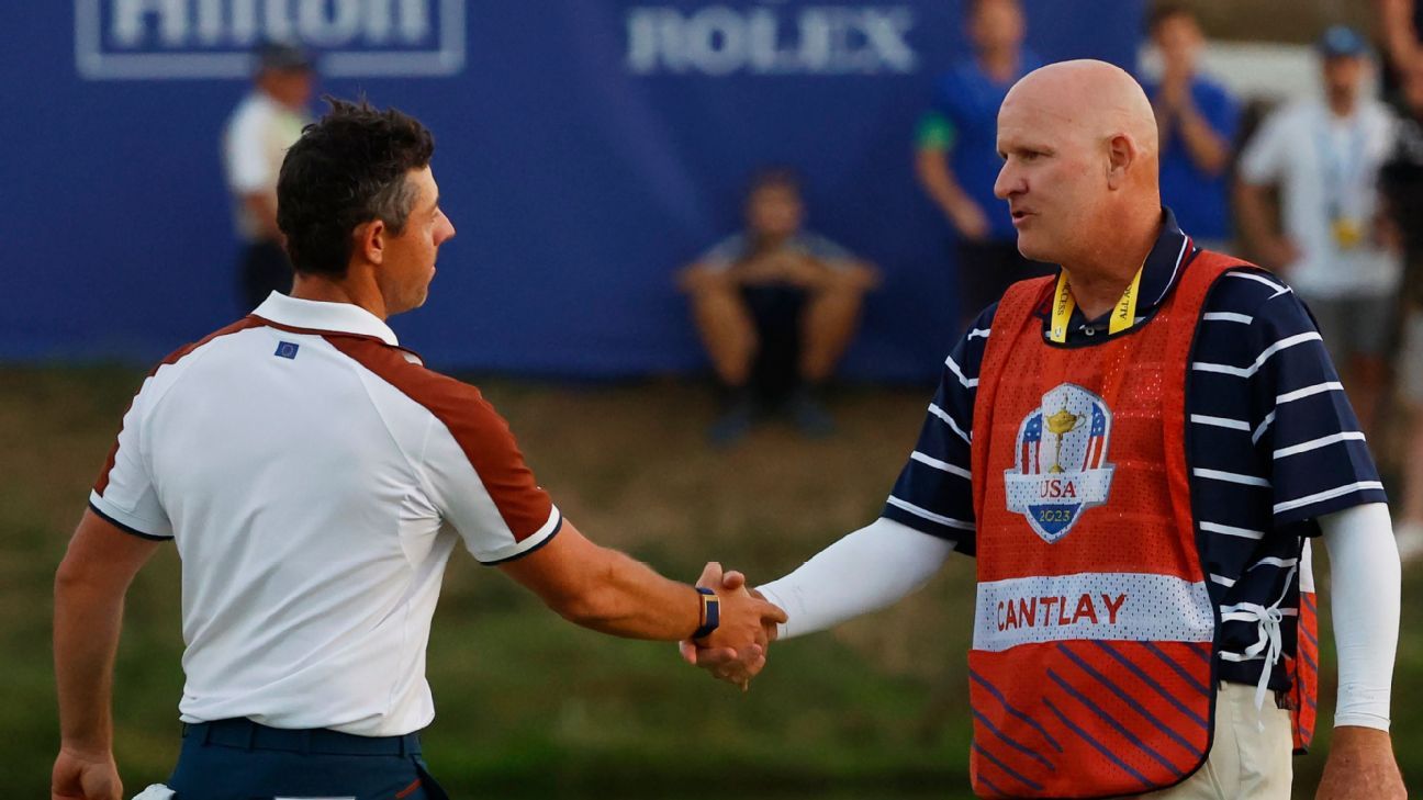 Report – Rory McIlroy, Joe LaCava clear air after Ryder Cup spat