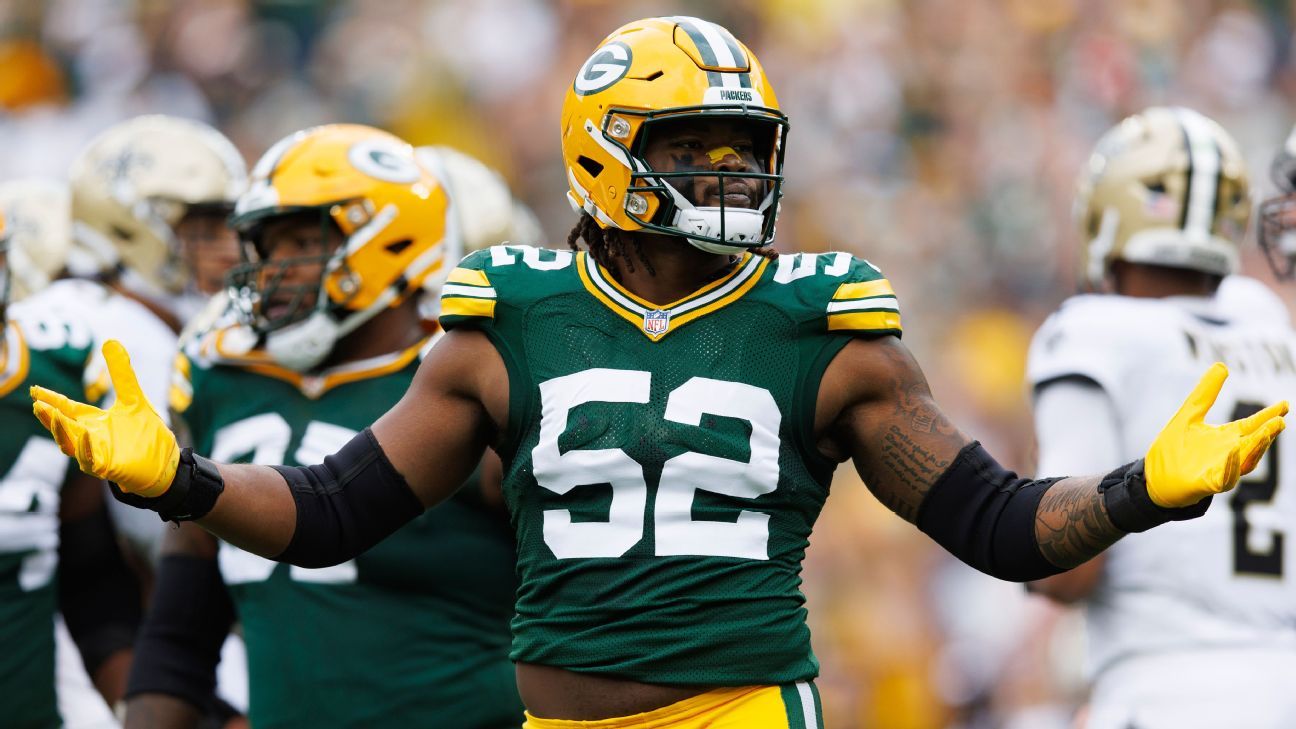 Rashan Gary de los Packers acuerda una extensión de cuatro años y 107,5 millones de dólares