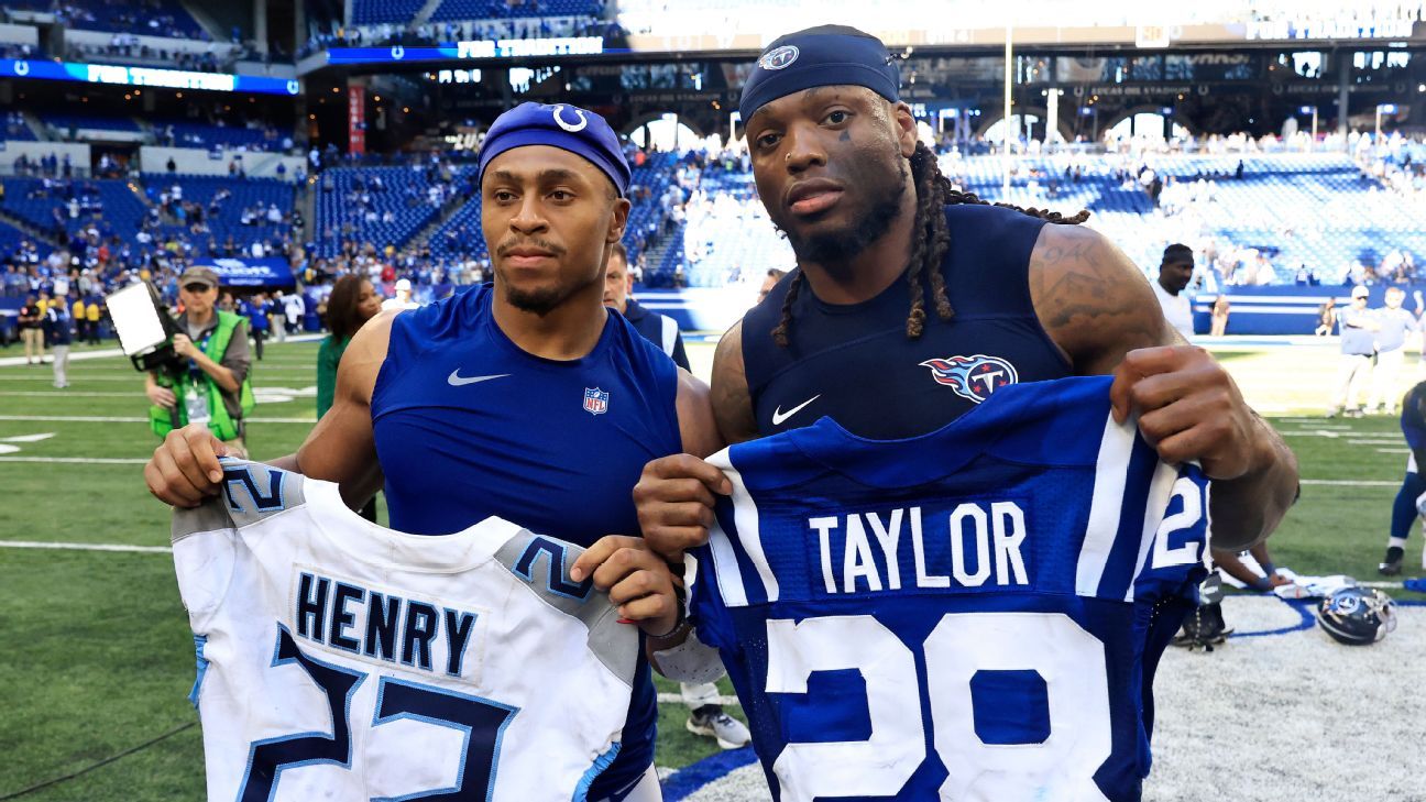 Derrick Henry holds off on jersey swaps because of cost - ESPN