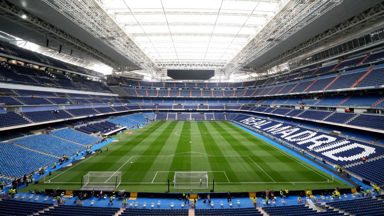 Real Madrid want Bernabeu roof shut against Man City - ESPN