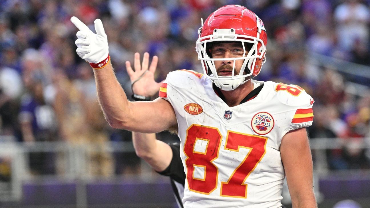 Chiefs’ten Travis Kelce’nin (ayak bileği) Broncos’a karşı oynaması şüpheli