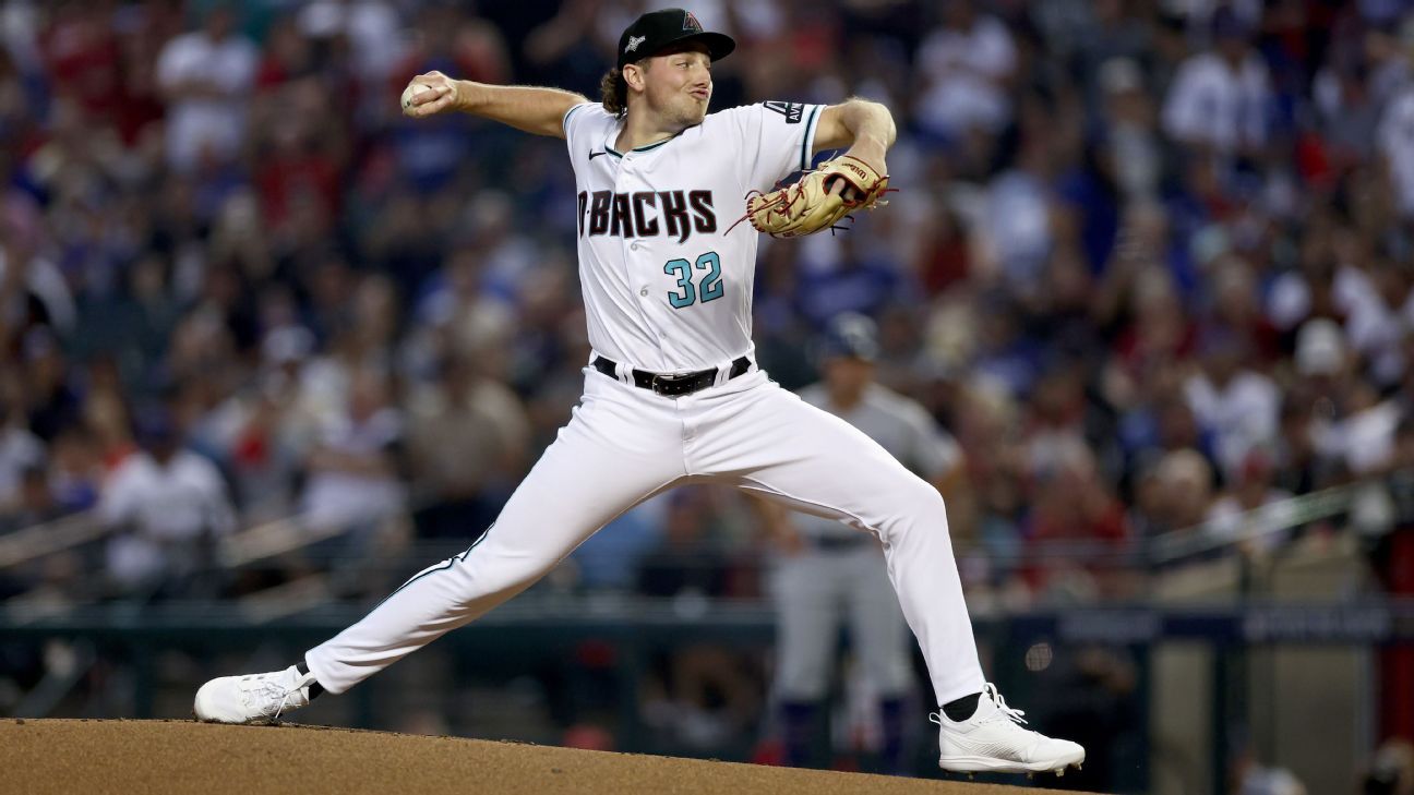 D-backs to start rookie Pfaadt in Game 3 of NLCS