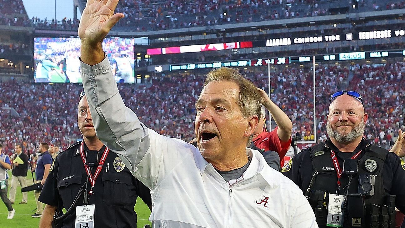 'I love it': Saban enjoying Tide's up-and-down '23