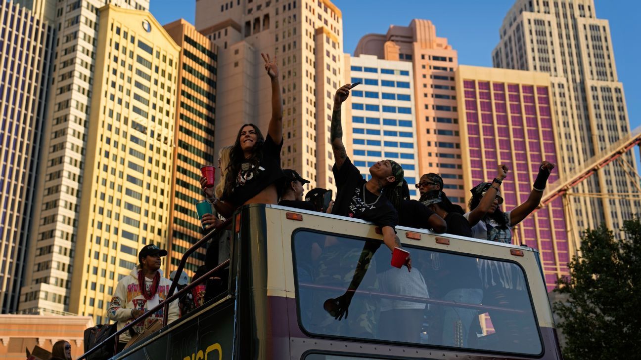 Las Vegas Aces celebrate title and are dominating WNBA once again – KXAN  Austin