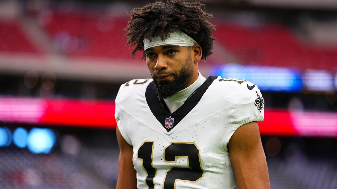 Saints WR Chris Olave (ankle) a game-time decision vs. Giants - ESPN